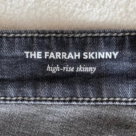 AG Adriano Goldschmied Farrah High-Rise Skinny Ankle Jean Gray/Grey - Picture 9 of 11